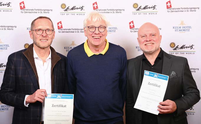 Priv. Doz. Dr. Peter Gehrke, Ztm. Jürgen Mehlert und Zt. Carsten Fischer
