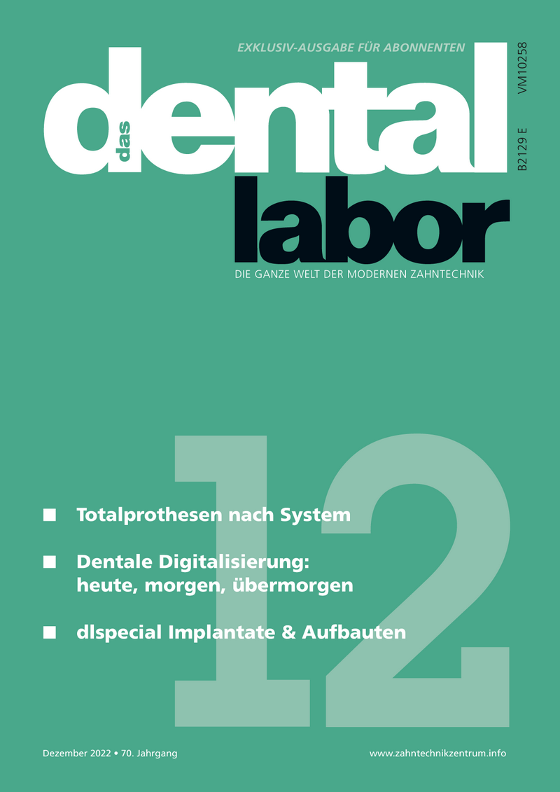 Subscription to “das dental labor” magazin in German language (lower price)